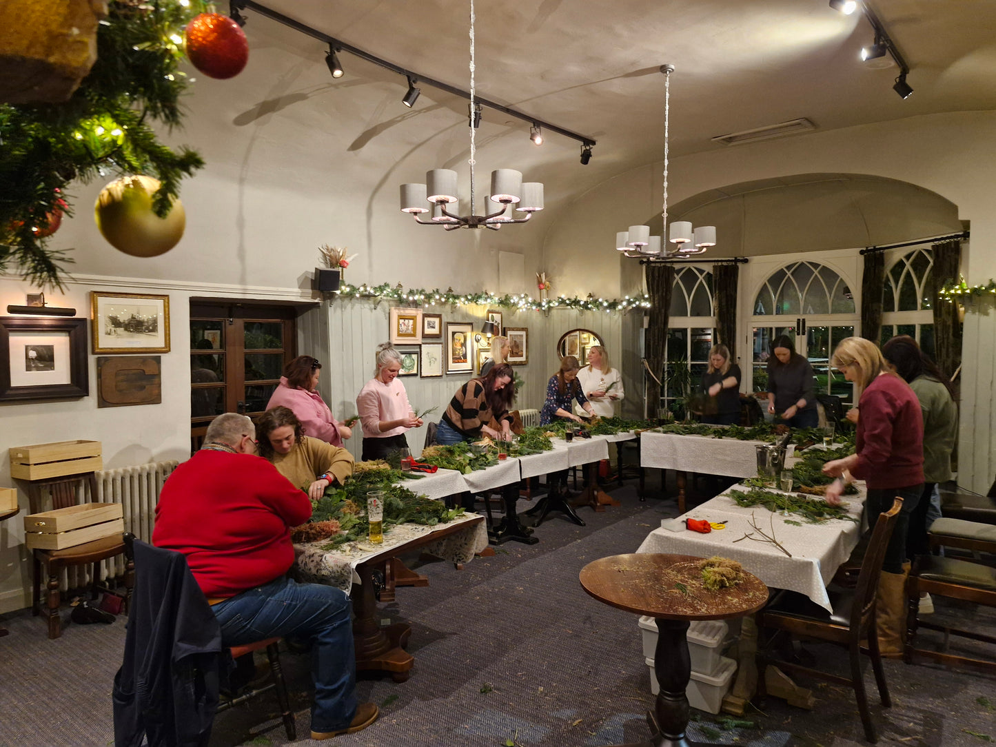 Christmas Wreath Workshop - The Badger, Ponteland - Saturday 29th November 2025 5pm - 7.30pm