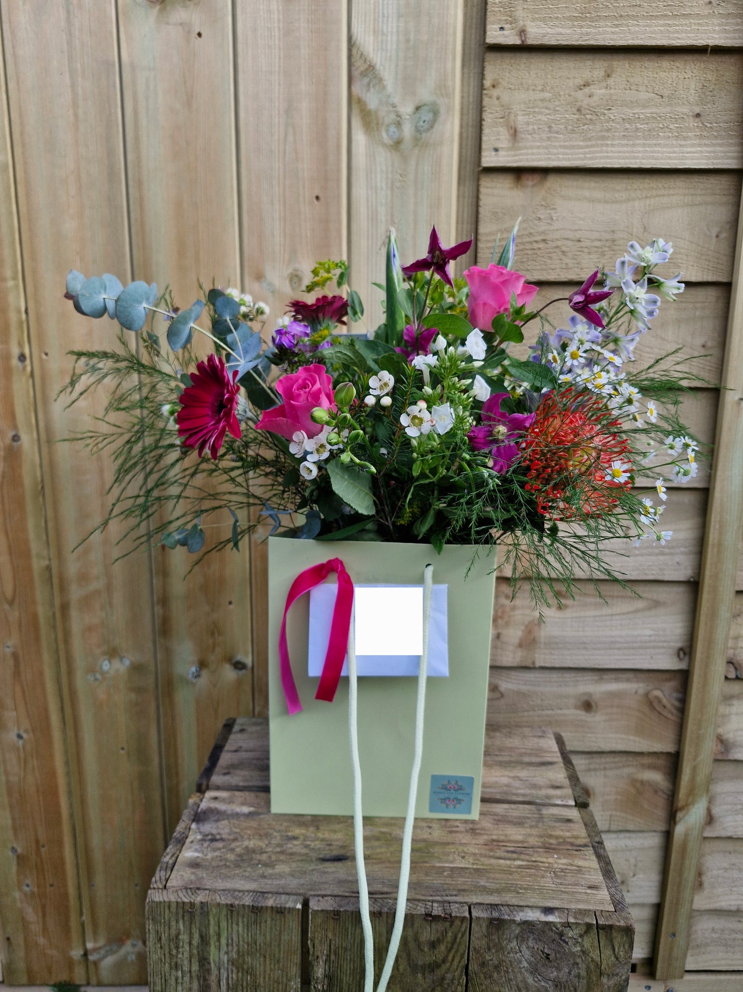 Florists Choice with Vase