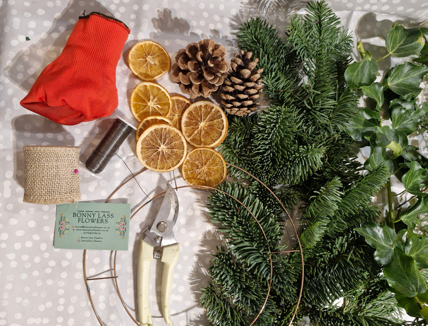 Fired Up Pottery, Wrekenton - Christmas Wreath Workshop - Saturday 14th November 2026 1pm - 3.30pm