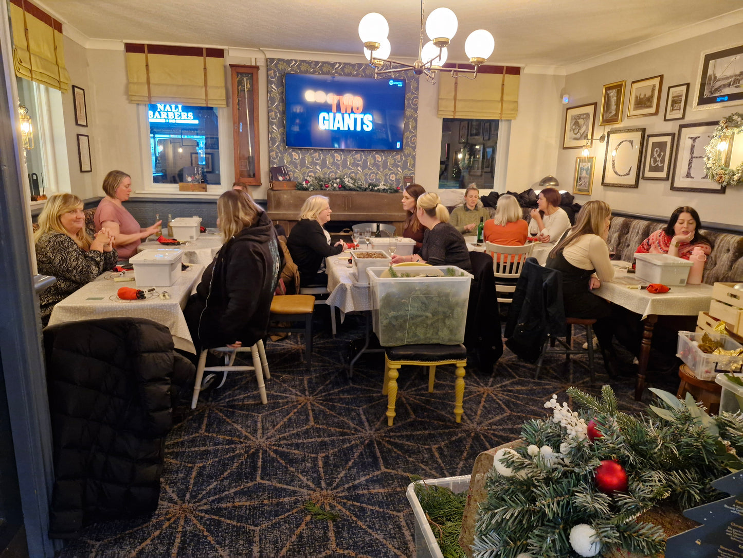 Christmas Wreath Workshop - Coach & Horses, Wideopen - Wednesday 3rd December 2025 7pm - 9.30pm