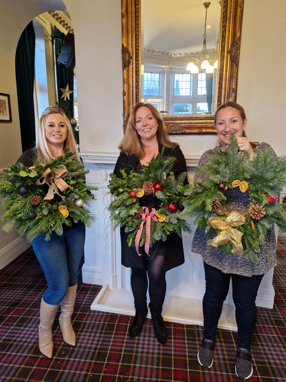 Christmas Wreath Workshop - Coach & Horses, Wideopen - Wednesday 3rd December 2025 7pm - 9.30pm