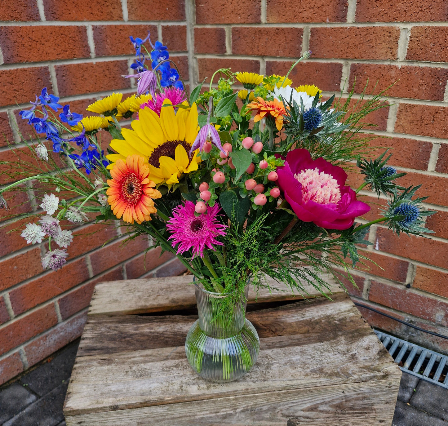 Florists Choice with Vase