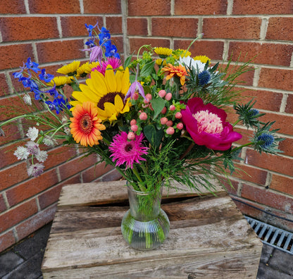 Florists Choice with Vase