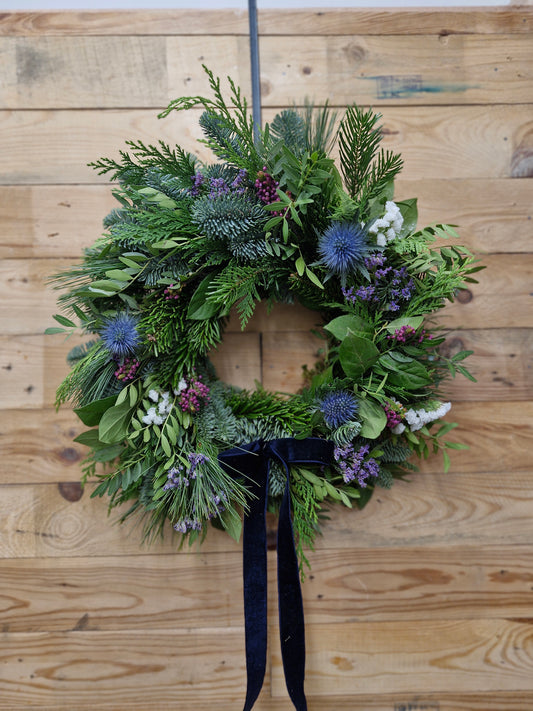 Luxury Christmas Wreath - 'Thistle'