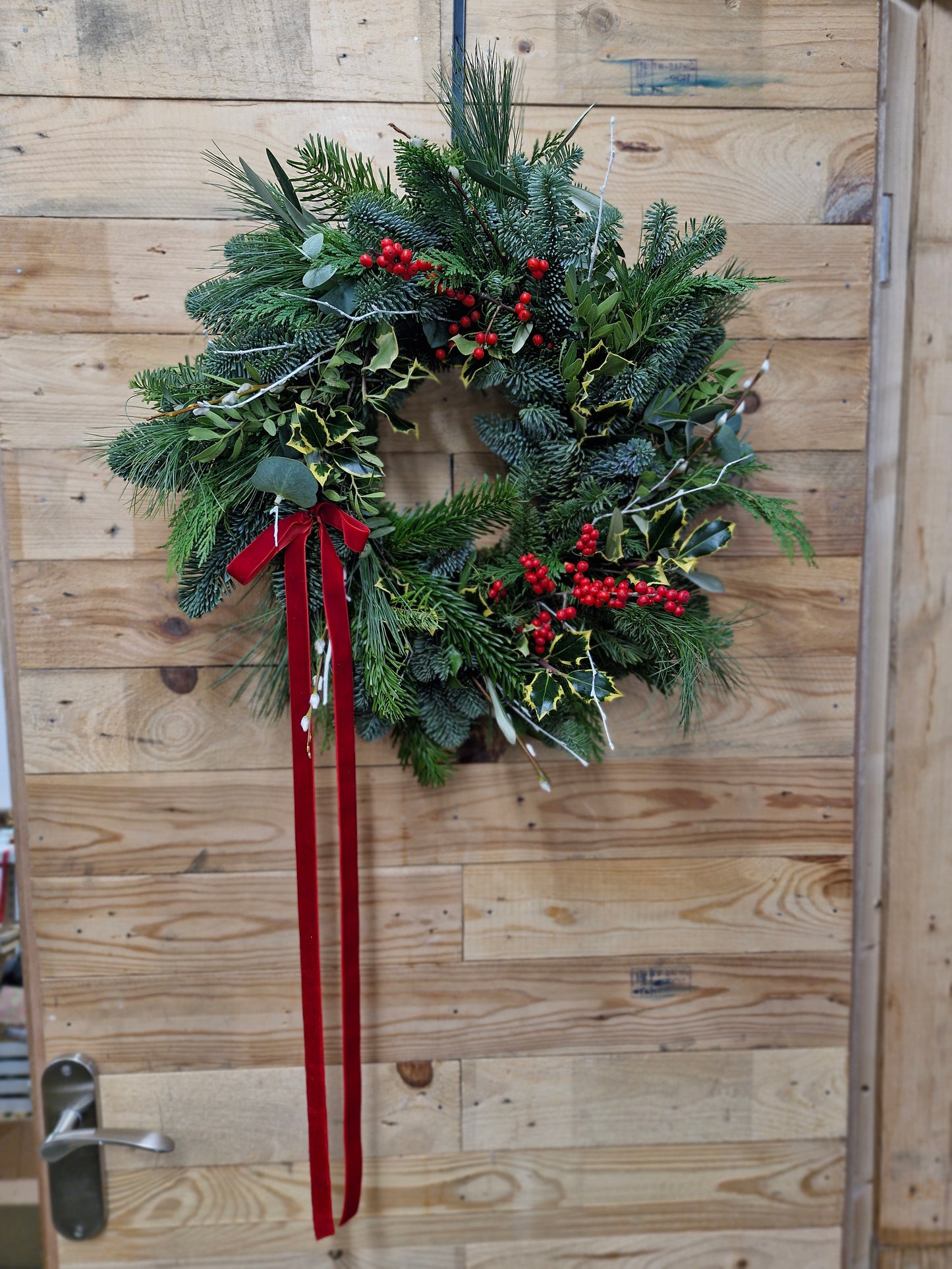 Luxury Christmas Wreath - 'Berries'