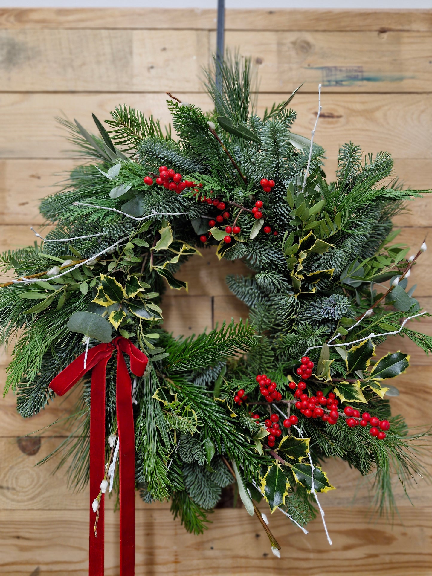 Luxury Christmas Wreath - 'Berries'