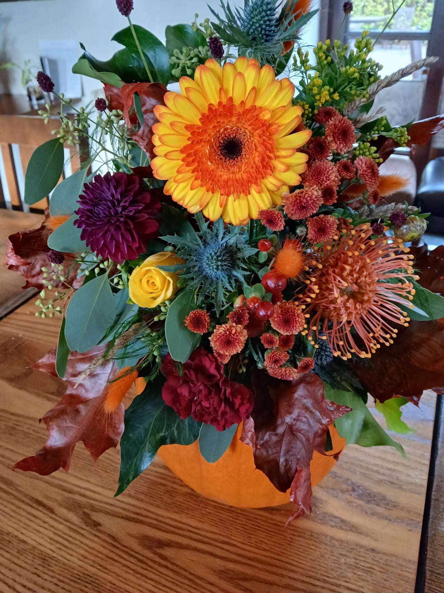 Pumpkin Floral Arrangement Workshop - The Badger, Ponteland 7 -9 pm on Wednesday 29th October 2025
