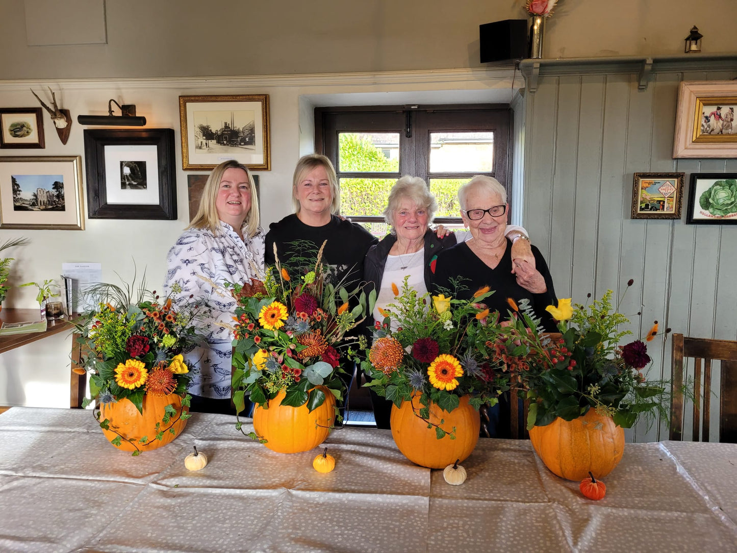 Pumpkin Floral Arrangement Workshop - The Badger, Ponteland 7 -9 pm on Wednesday 29th October 2025